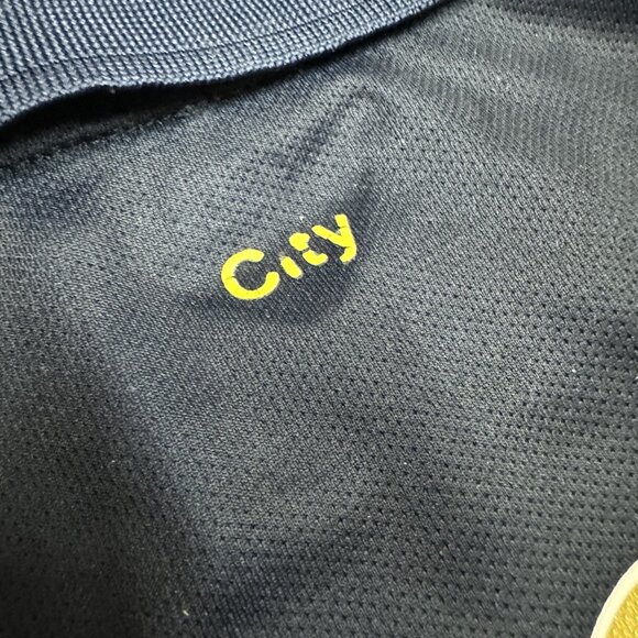 Manchester City 2014-2015 Nike Soccer Jersey Size M Dri-Fit MCFC Quique #9 Blue - Picture 6 of 6